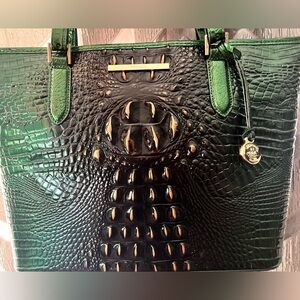 NWT Brahmin EVERGREEN Medium Asher Ombre Melbourne Tote